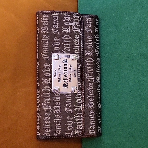 Brown "Reflections" Wallet - Picture 1 of 6